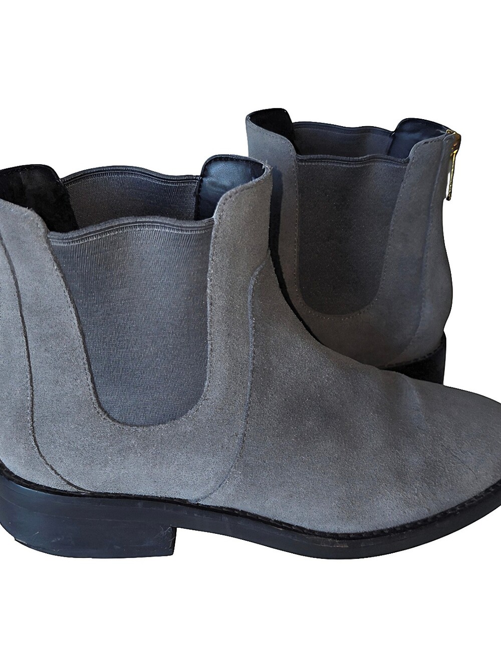 Cole Haan Reid Waterproof Chelsea Boots Size 7B Grey Suede